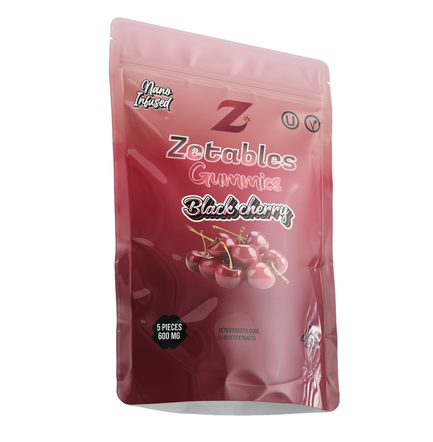 Zetables Gummy Edible Black Cherry