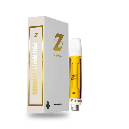 Zet Extracts 1G Premium Distillate Cartridge Pineapple Express